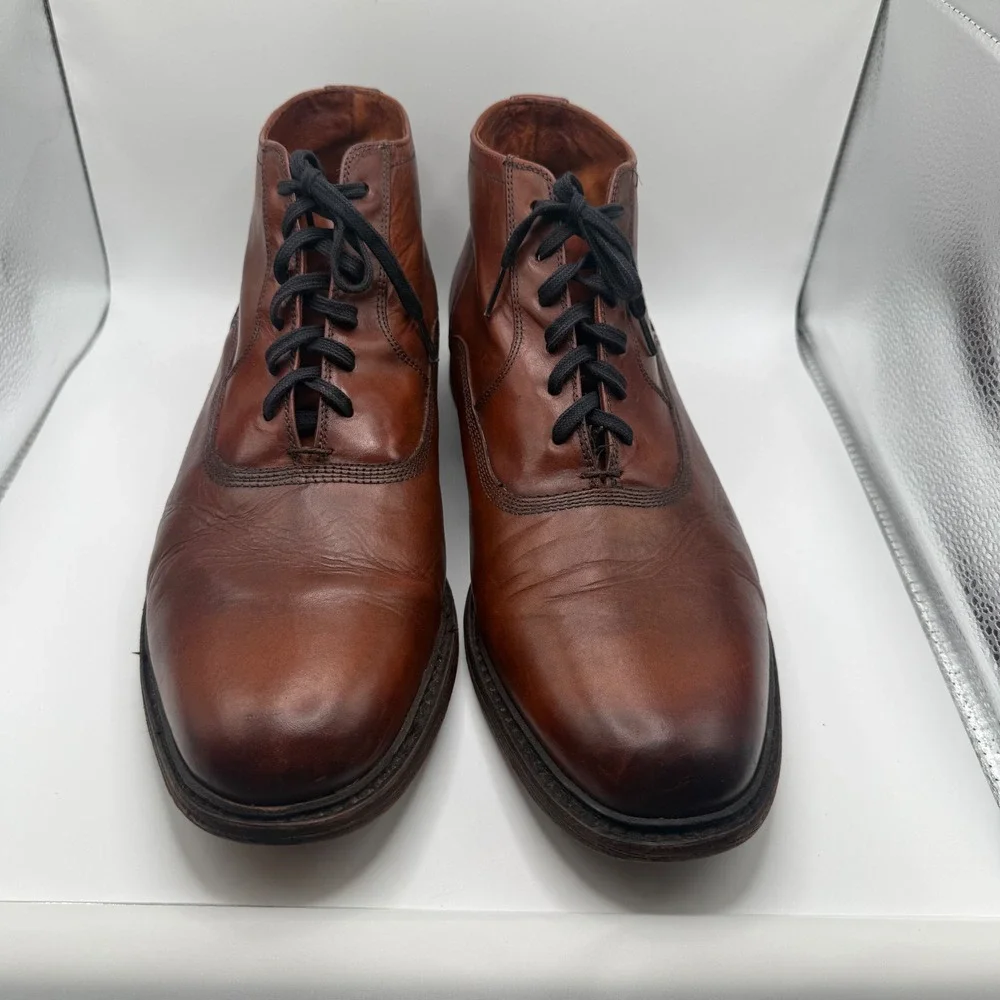 Frye Chukka Boots 13 D Leather Lace Up Cognac Brown Ankle 3487956-COG